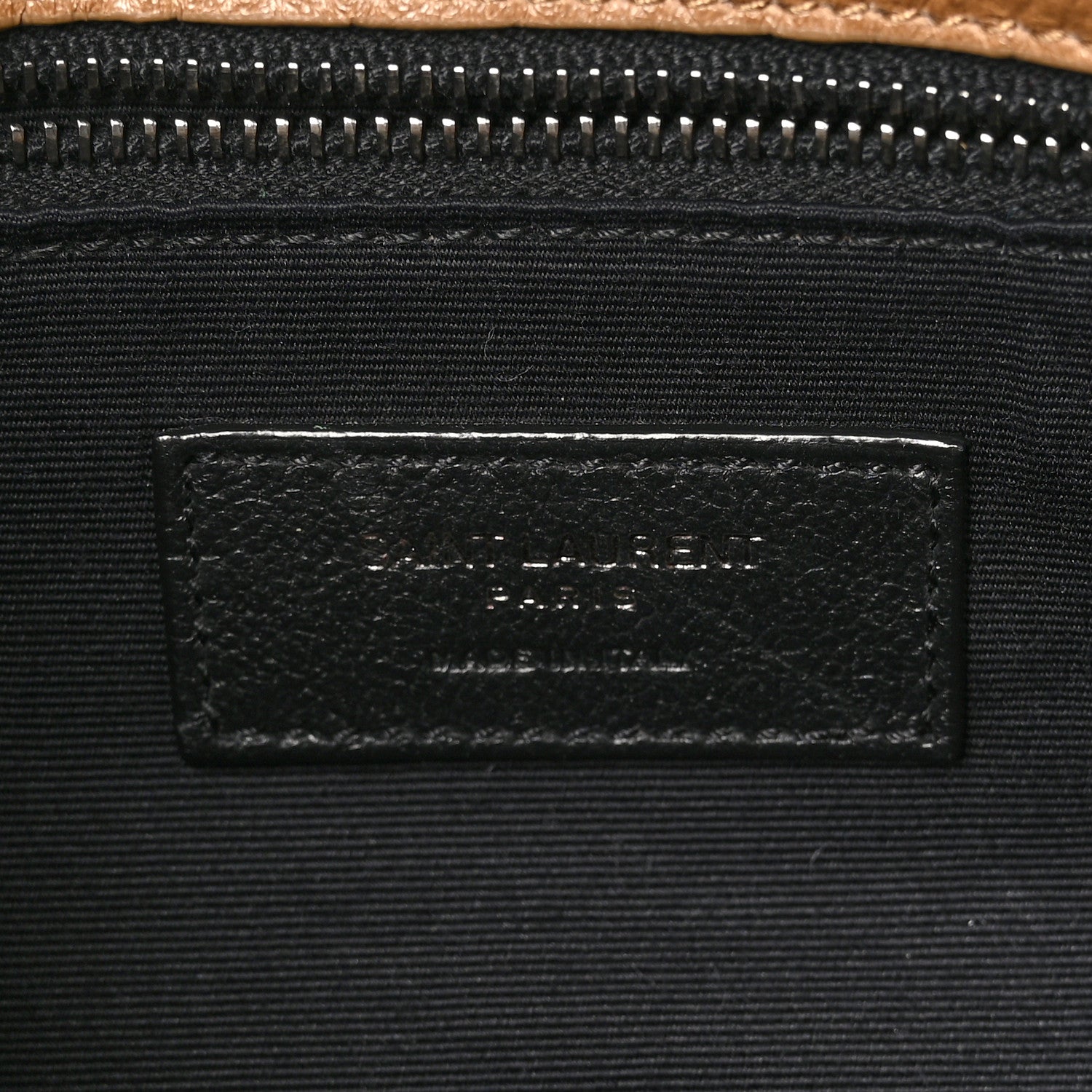 Saint Laurent Crinkled Calfskin Matelasse Monogram Medium Niki Chain Satchel Natural Tan 6 of 10