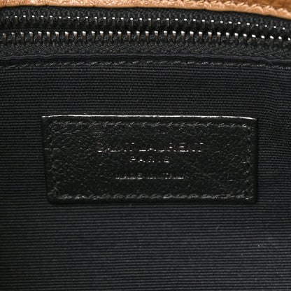 Saint Laurent Crinkled Calfskin Matelasse Monogram Medium Niki Chain Satchel Natural Tan 6 of 10