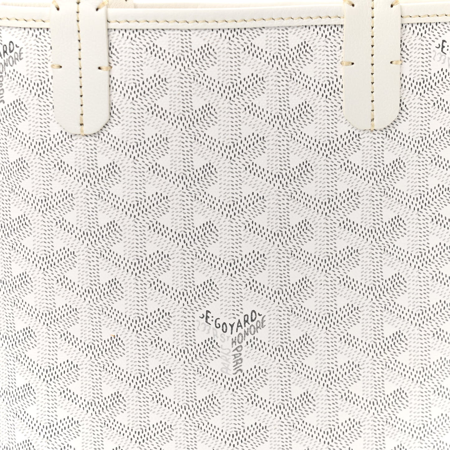 Goyardine Poitiers Tote White