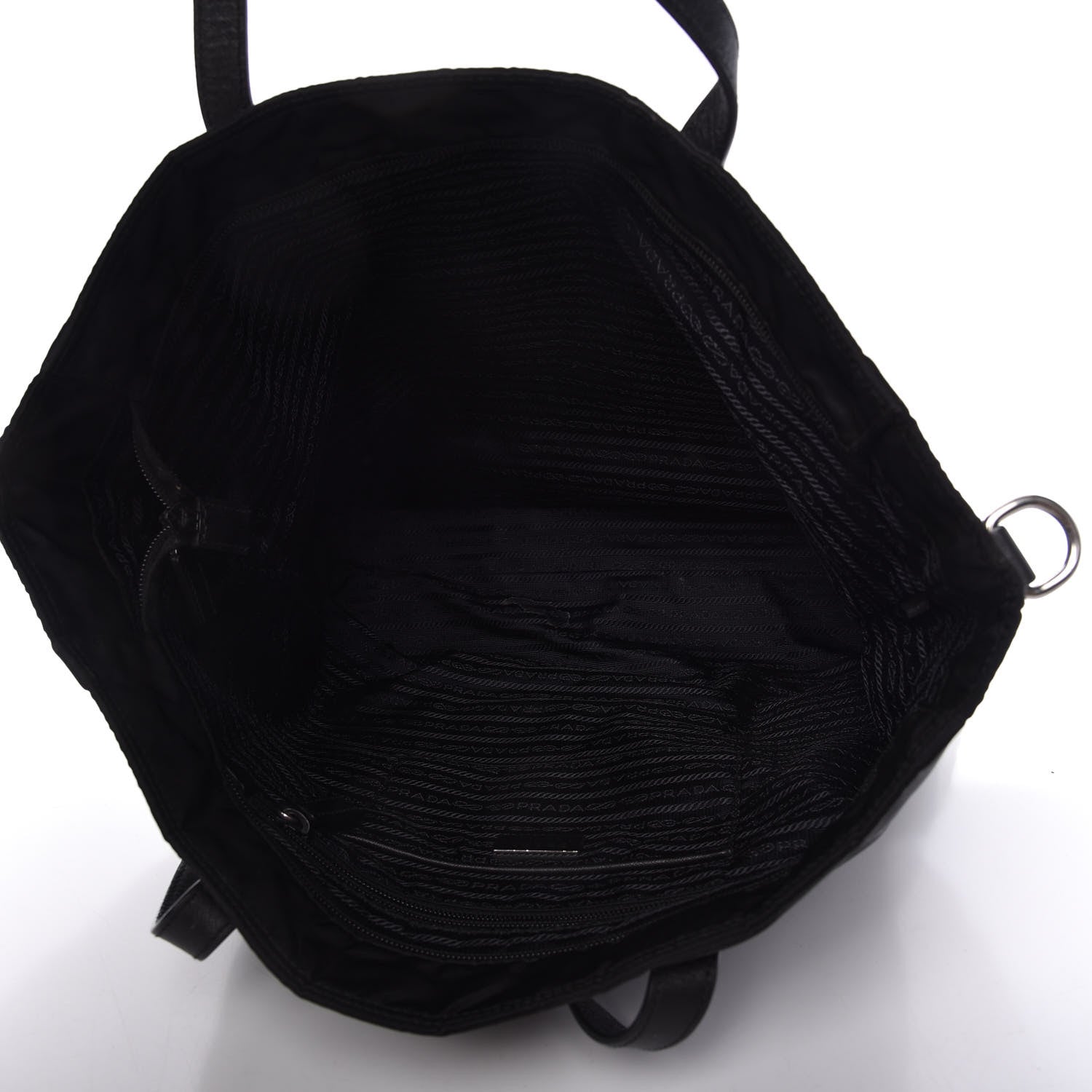 Prada Tessuto Nylon Tote Black 5 of 10
