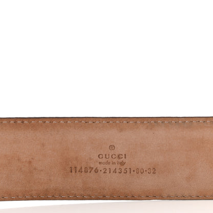 Gucci Guccissima Interlocking G 40mm Belt 80 32 Off White 3 of 6