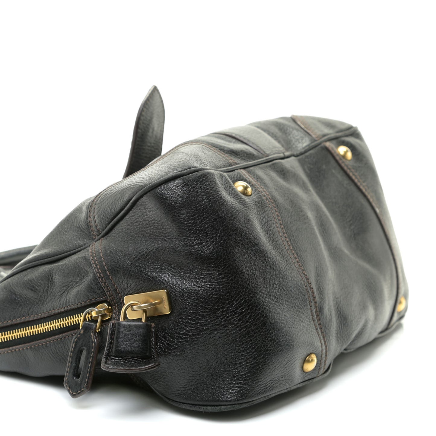 Cervo Large Animalier Satchel Black