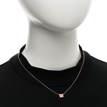 Hermes 18K Rose Gold Diamond Clou d'H Pendant Necklace 2 of 5