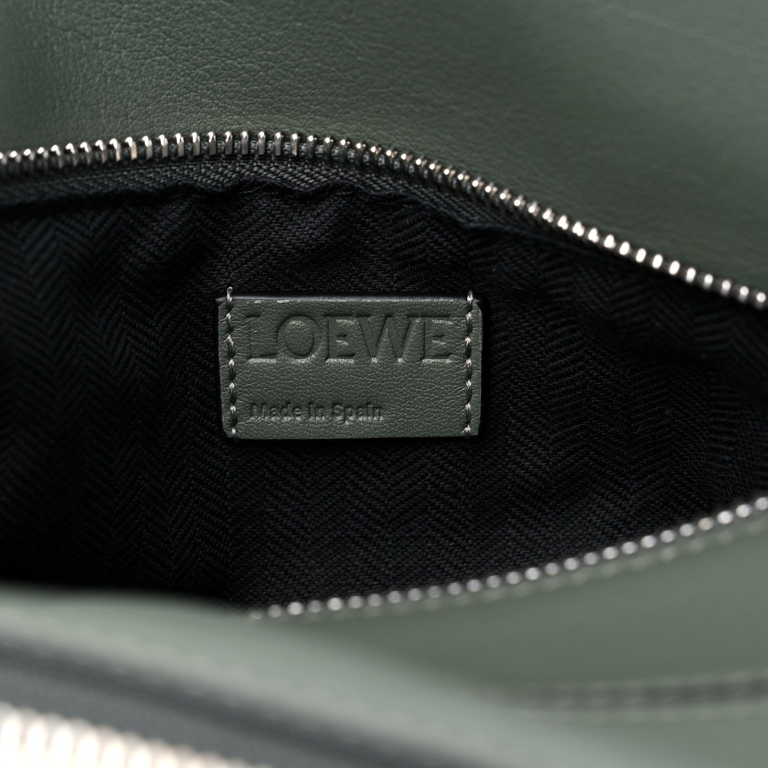 Loewe Calfskin Small Puzzle Bumbag Dark Sage 6 of 10
