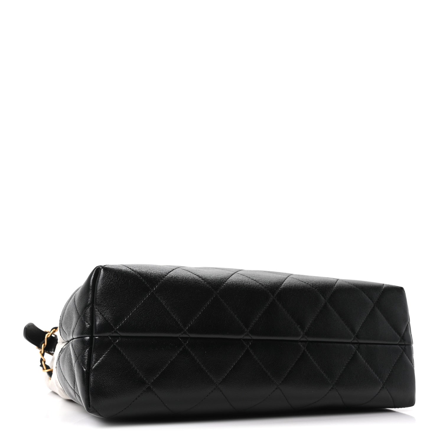 Chanel Suede Calfskin Shiny Lambskin Quilted Small Coco Base Shopping Bag Grey Black 7 of 21