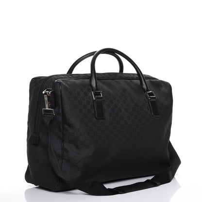 Gucci Nylon Monogram Large Duffle Bag Black 3 of 8