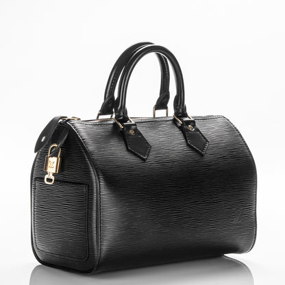 Louis Vuitton Epi Speedy 25 Black 3 of 7