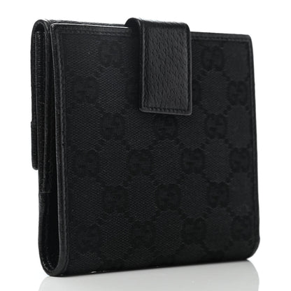 Gucci Monogram French Flap Wallet Black 2 of 5