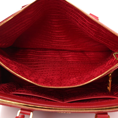 Prada Saffiano Medium Galleria Double Zip Tote Fuoco 5 of 25