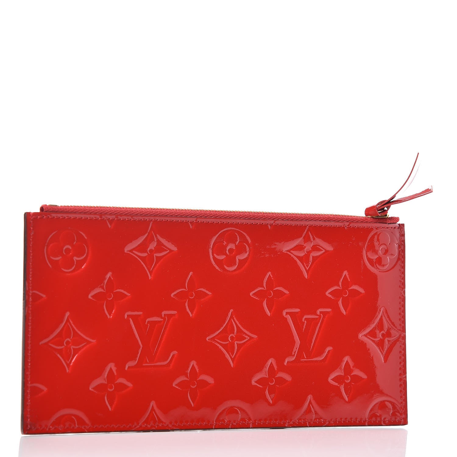 Louis Vuitton Vernis Felicie Chain Wallet Zippered Insert Cherry 3 of 6