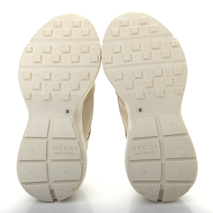 Gucci Calfskin Logo Womens Rhyton Sneakers 36 Ivory 4 of 4