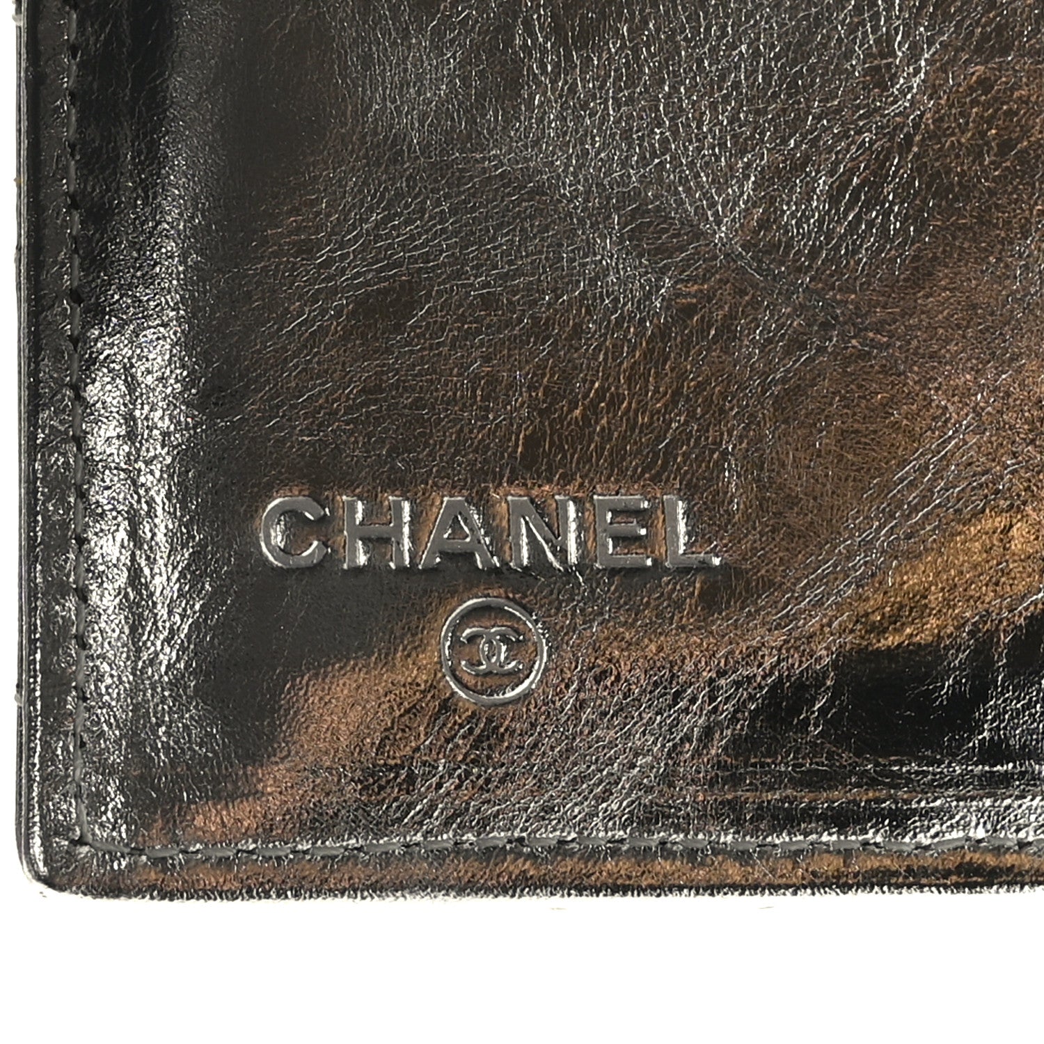 Chanel Metallic Aged Calfskin Quilted Reissue Long Flap Wallet Light Silver 6 of 7
