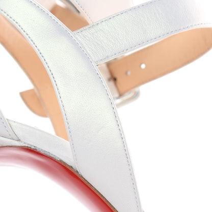 Christian Louboutin Nappa Multipot 100 Sandals 40.5 Snow White 8 of 8