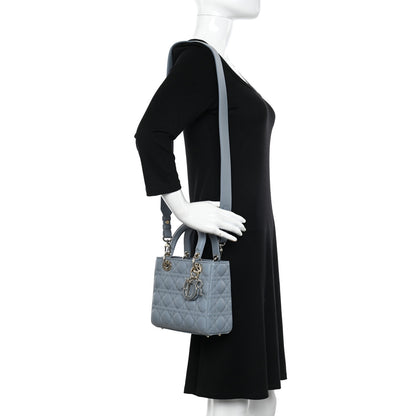 Christian Dior Lambskin Cannage Small My ABCDior Lady Dior Cloud Blue 3 of 12