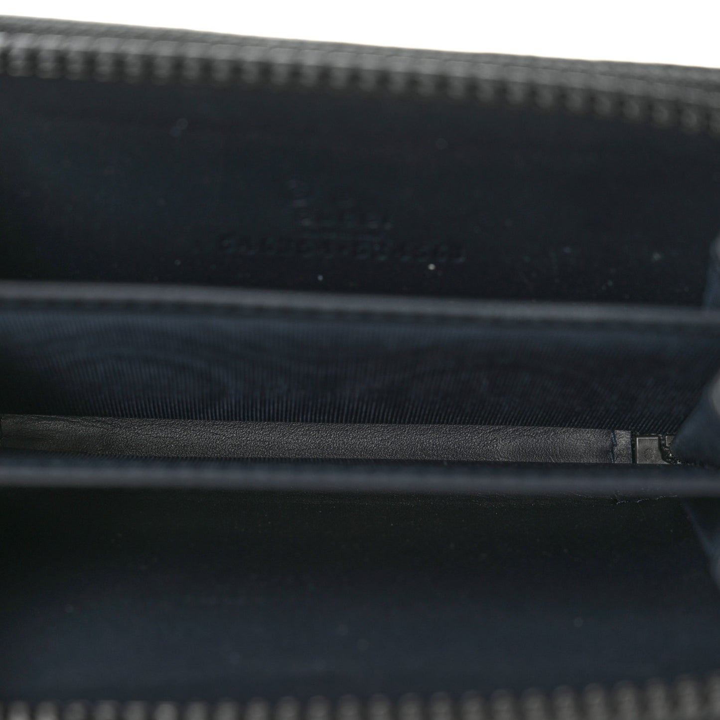GG Supreme Monogram Blooms Zip Around Card Case Wallet Beige Blue Navy