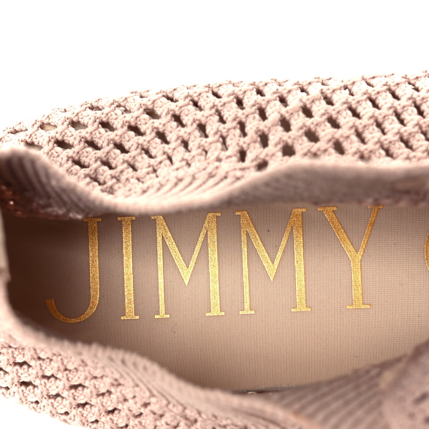 Jimmy Choo Veles Knit Pearly Lace Up Sneaker 38 Light Pink 8 of 8