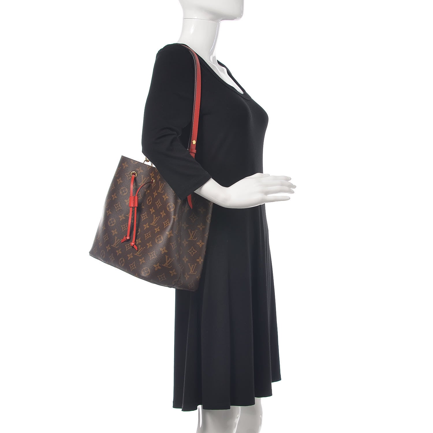 Louis Vuitton Monogram Neonoe MM Coquelicot 2 of 8