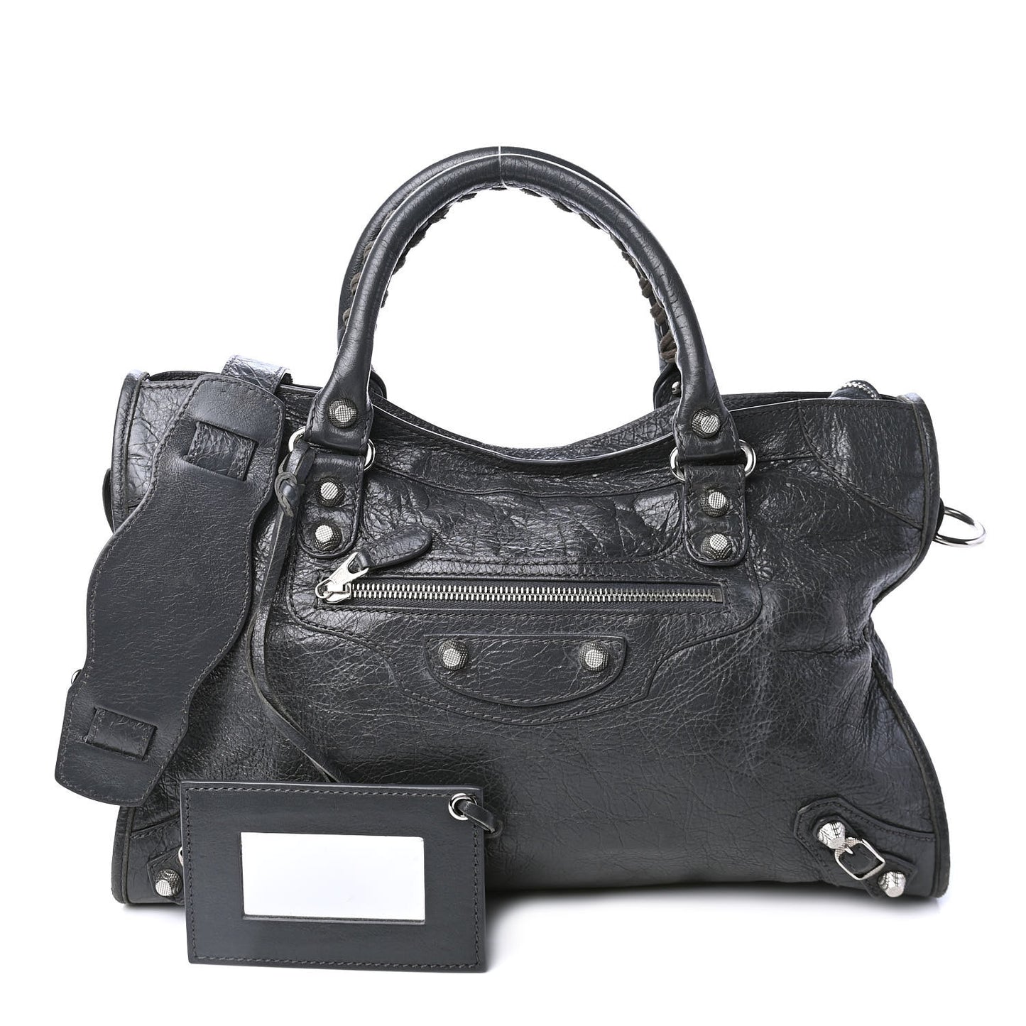 Agneau Giant 12 Silver Hardware City Gris Fossile