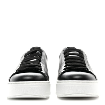Louis Vuitton Calfskin Time Out Sneakers 38 Black 2 of 10