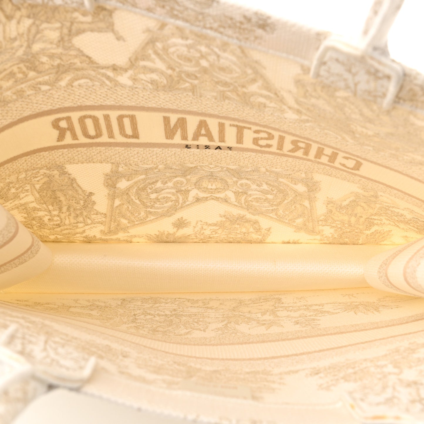 Canvas Embroidered Large Around The World Book Tote Gold