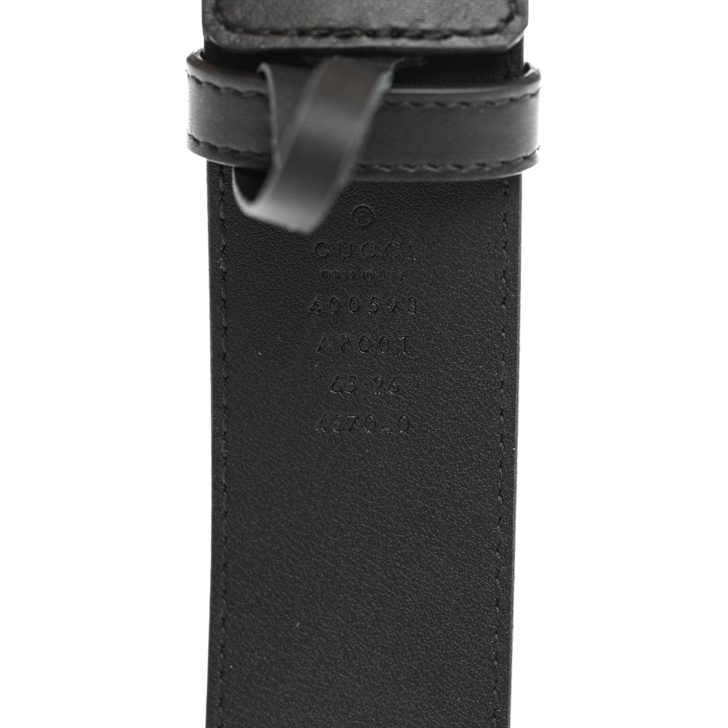 Calfskin Double G 40mm Belt 65 26 Black