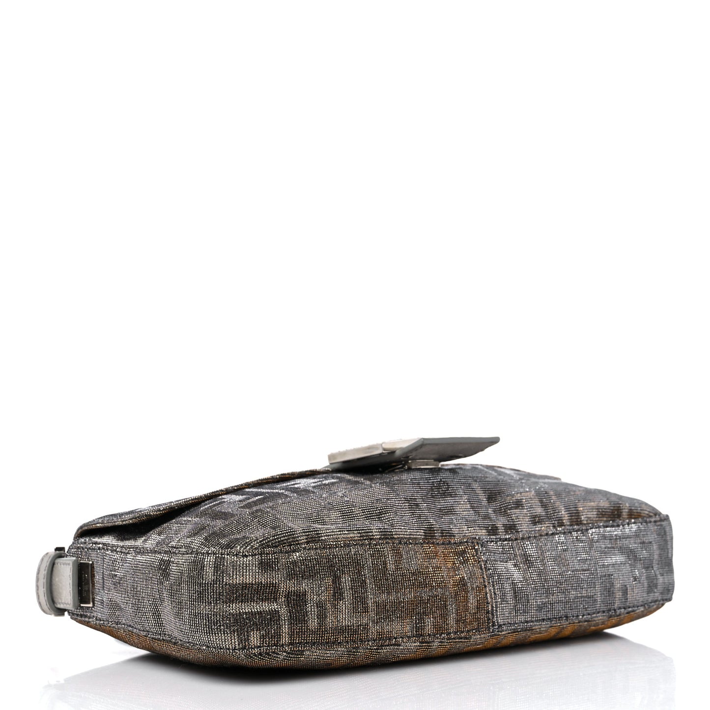 Metallic Lurex Zucca Vitello Baguette Oro Argento