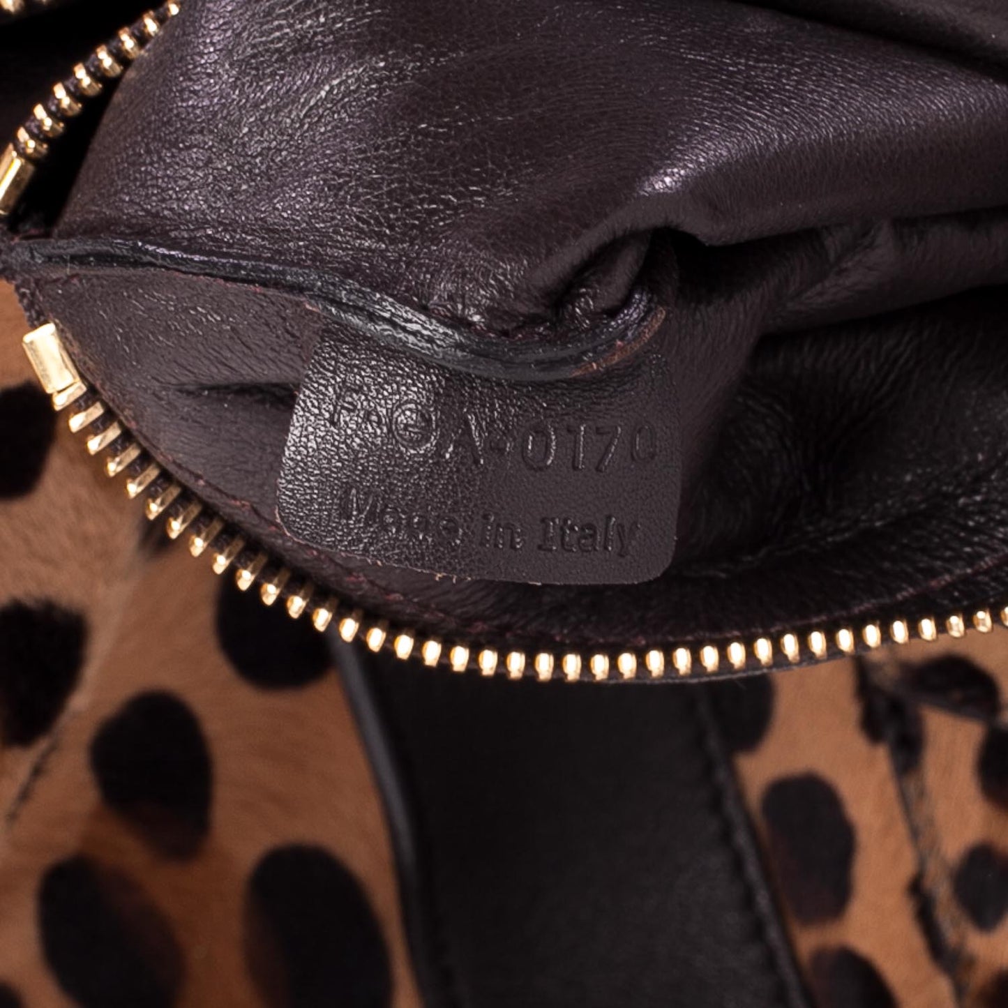 Leopard Pony Hair Mini Envelope Luggage