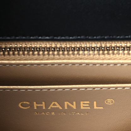 Chanel Lambskin Quilted Mini Rectangular Pearl Crush Flap Black 6 of 10