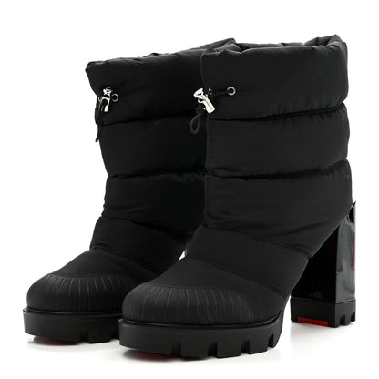 Christian Louboutin Fabric Oriona Lug 100 Boots 40.5 Black 4 of 8
