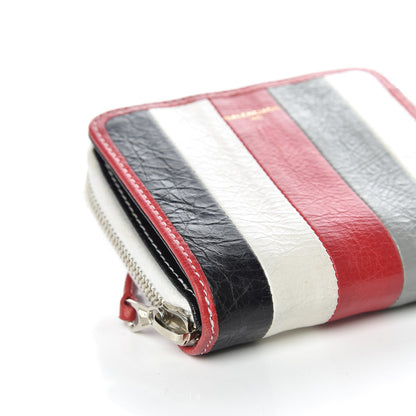 Balenciaga Agneau Arena Multicolore Bazar Billfold Zip Around Wallet Red Multicolor 5 of 10