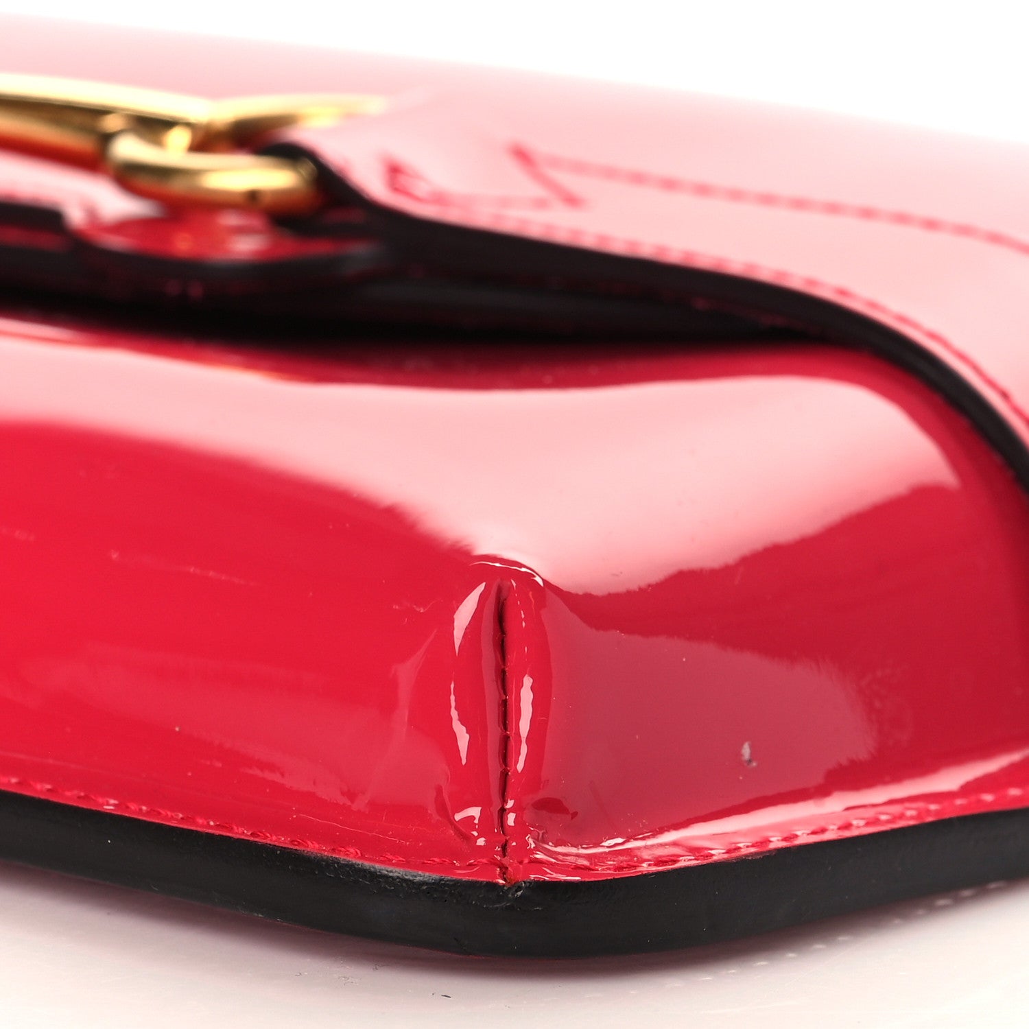 Gucci Patent Large Bright Bit Clutch Shocking Pink 10 of 10