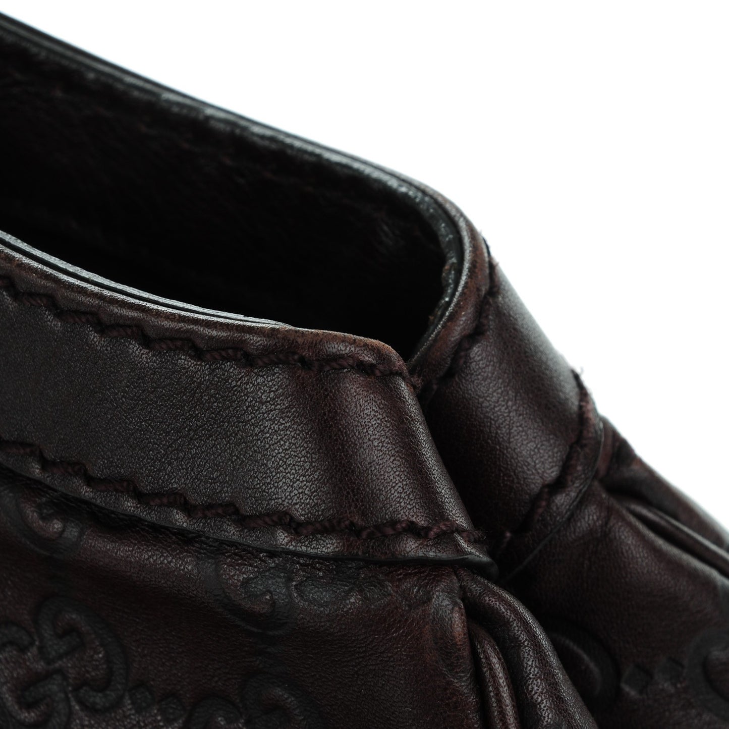 Guccissima Signature Large Sukey Tote Chocolate