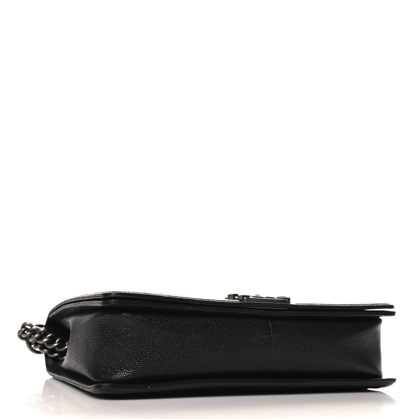 Caviar Quilted Large Boy Flap Black