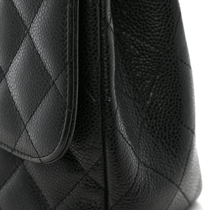 Chanel Caviar Quilted Jumbo Double Flap Black 12 of 15