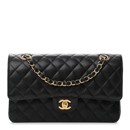 Chanel Caviar Quilted Medium Double Flap Black 1 of 14