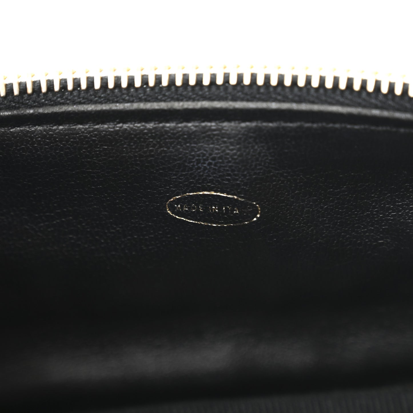 Lambskin Vanity Cosmetic Case Black