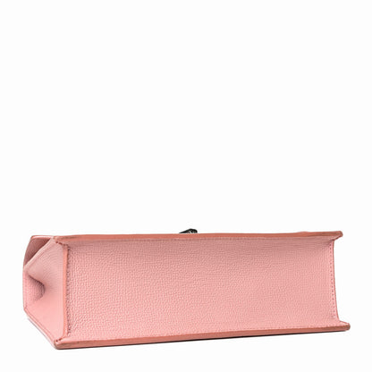 Burberry Grainy Calfskin Vintage Check Small Macken Crossbody Bag Ash Rose 3 of 5