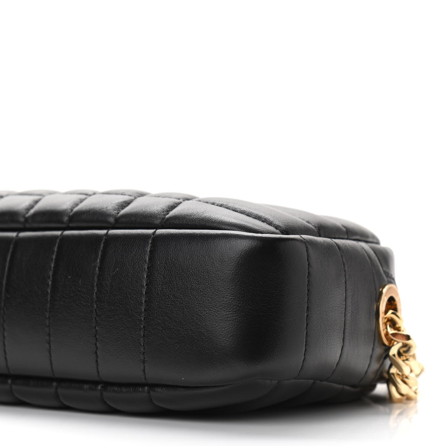 Lambskin Quilted Mini Lola Camera Bag Black