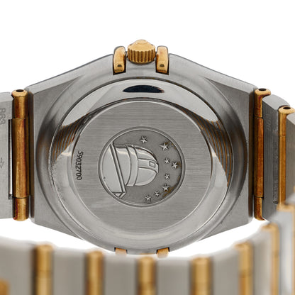 Omega Stainless Steel 18K Yellow Gold Diamond 27mm Constellation Quartz Watch Champagne 1292.15.00 4 of 4