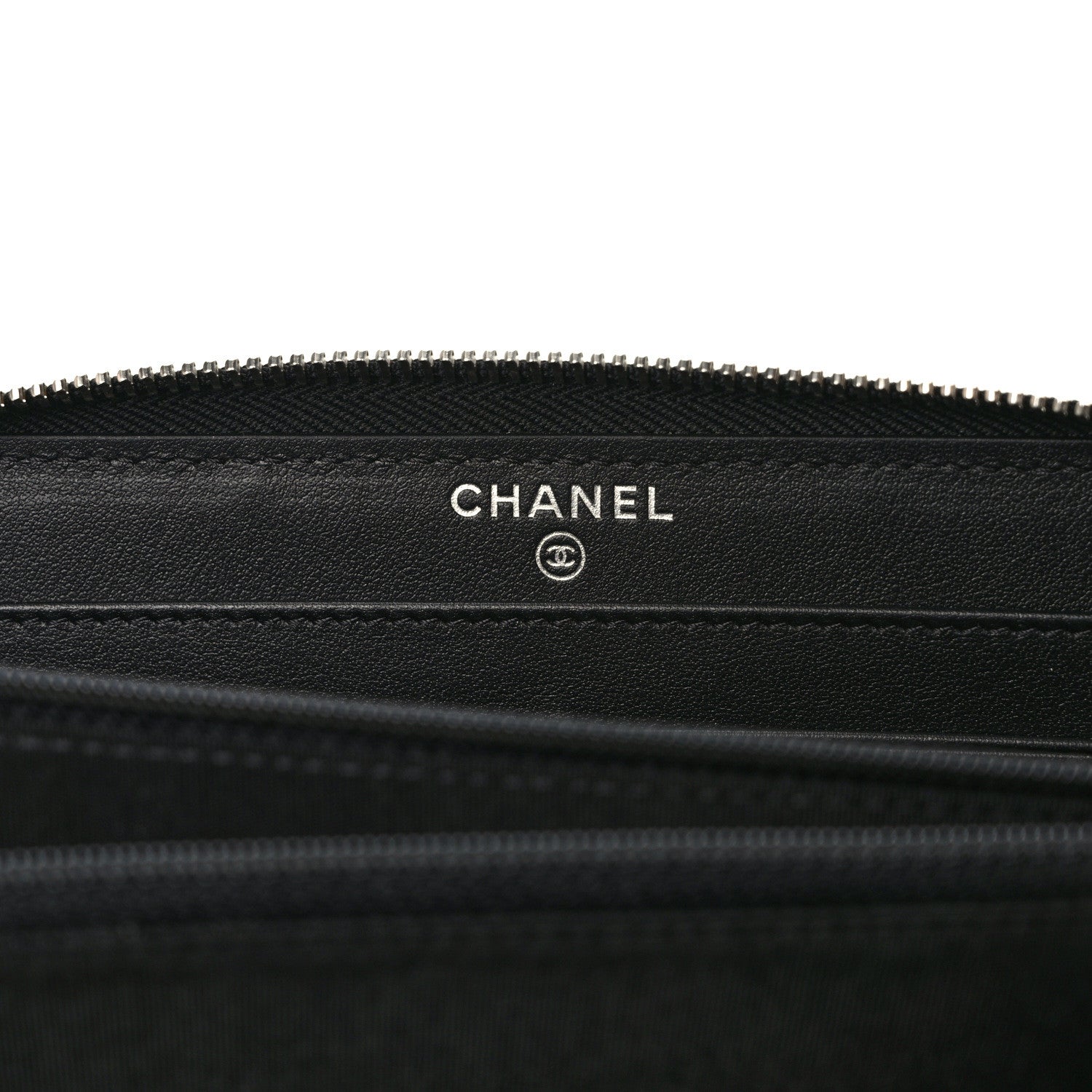 Chanel Caviar Quilted Incognito Large Gusset Zip Around Wallet Black 6 of 8