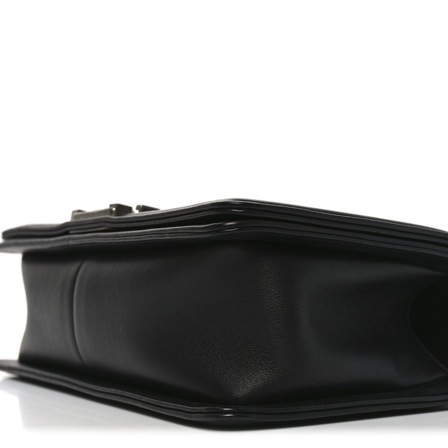 Calfskin Quilted Medium Boy Flap Black