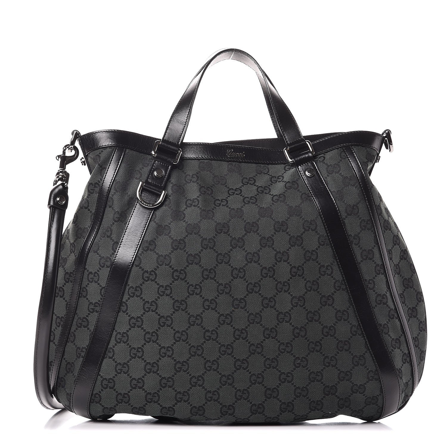 Gucci Monogram Medium Abbey Convertible Tote Dark Green 1 of 8