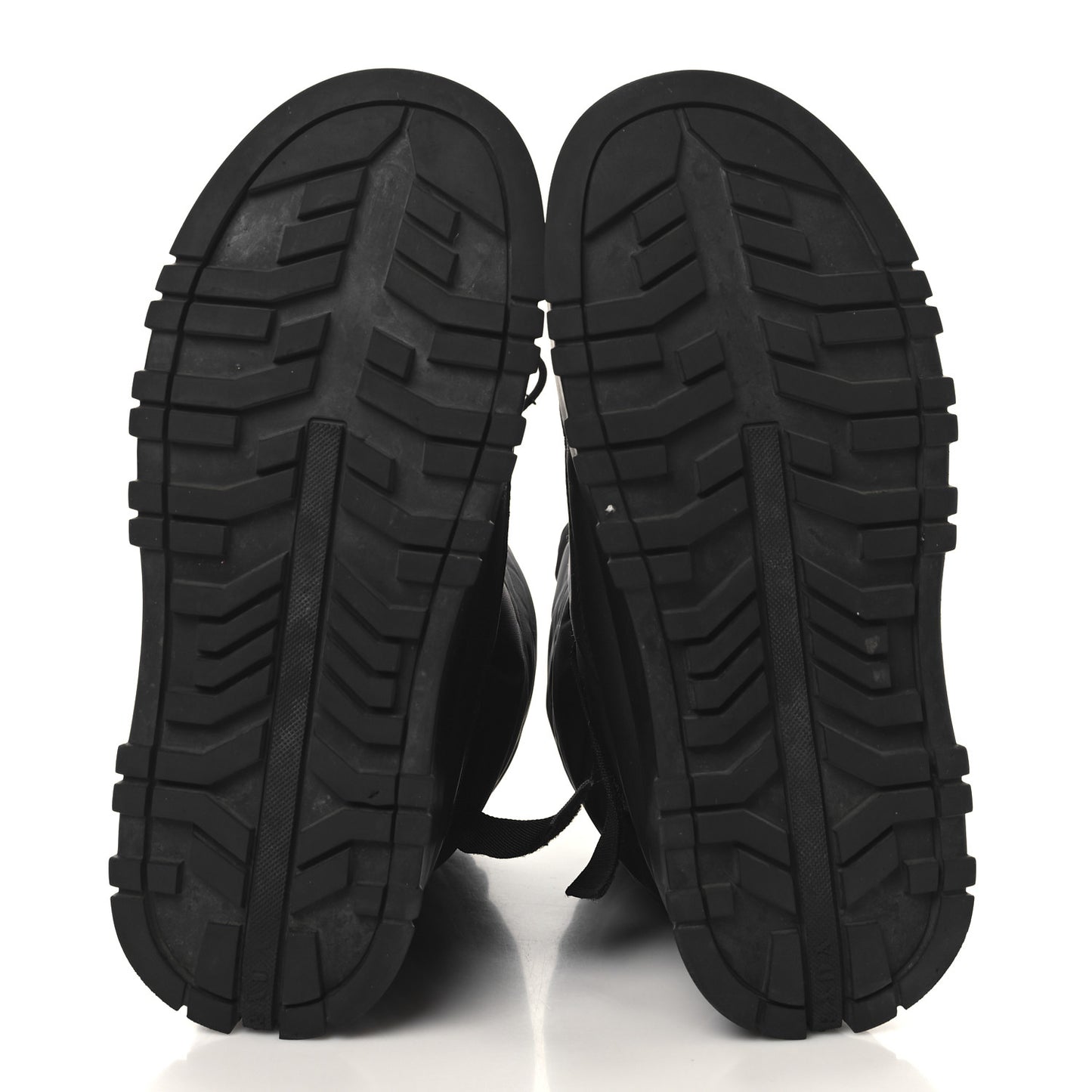 Re-Nylon Gabardine Rubber Triangle Logo Mens Padded Snow Boots 8.5 Black
