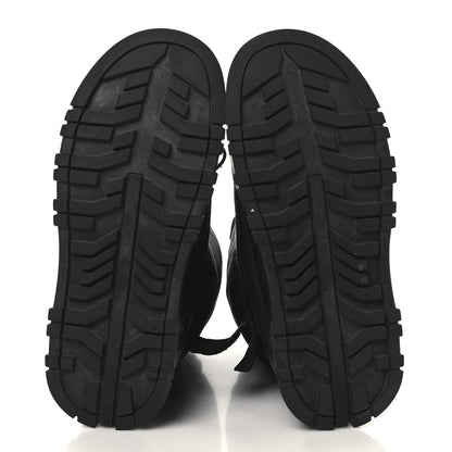 Prada Re-Nylon Gabardine Rubber Triangle Logo Mens Padded Snow Boots 8.5 Black 5 of 7
