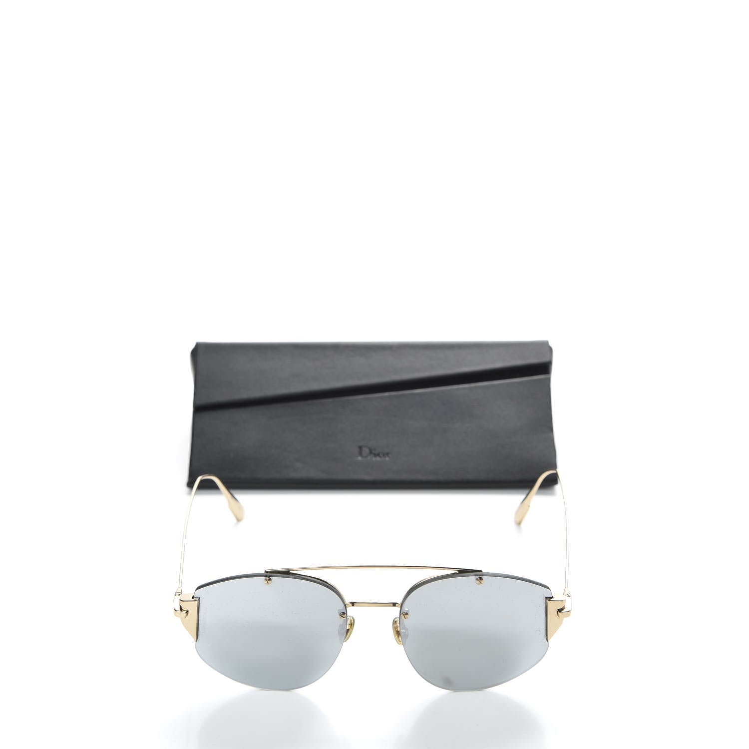 Christian Dior Stronger Aviator Sunglasses Grey Gold 7 of 7