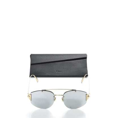 Christian Dior Stronger Aviator Sunglasses Grey Gold 7 of 7