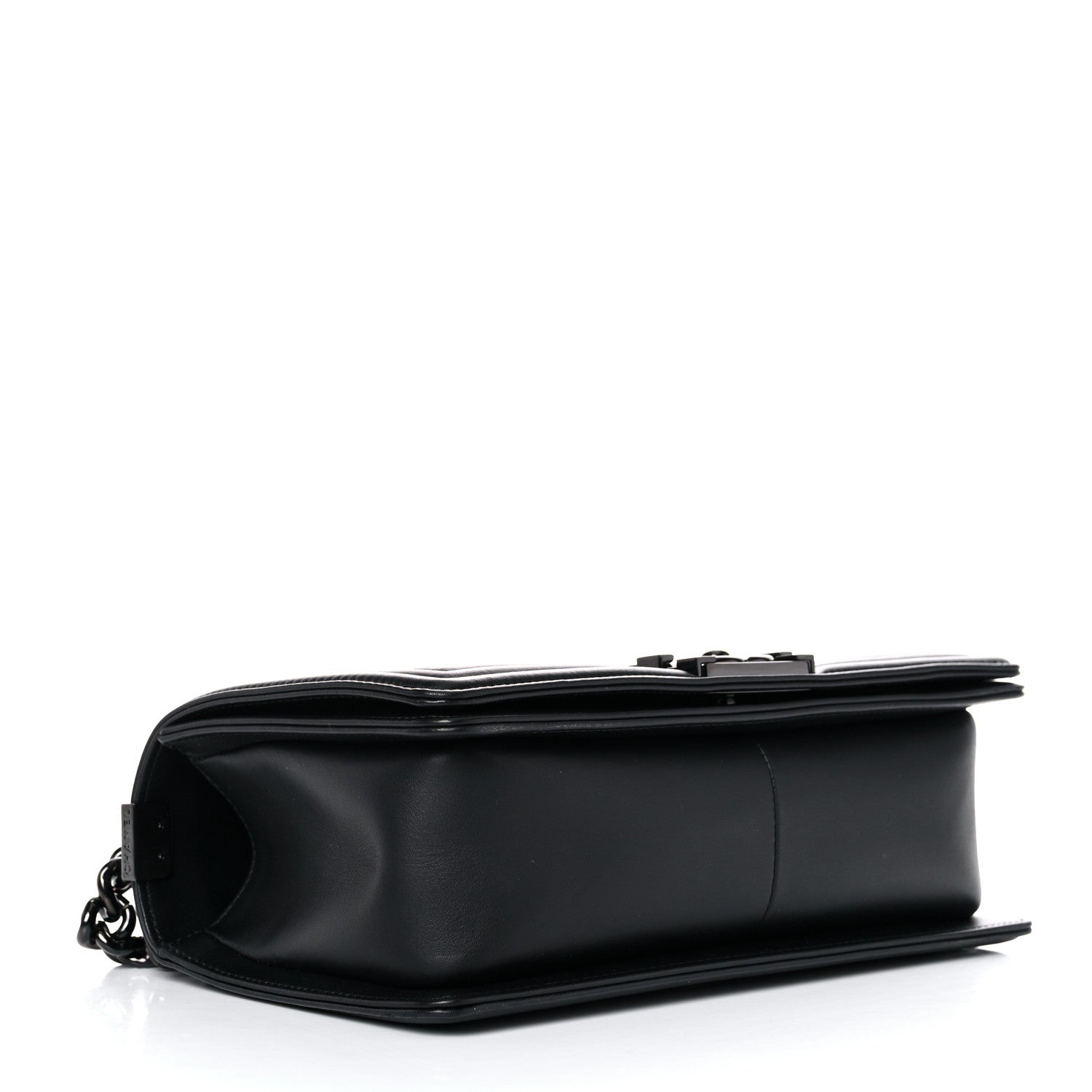 Chanel Calfskin Quilted Medium Boy Flap So Black 3 of 10