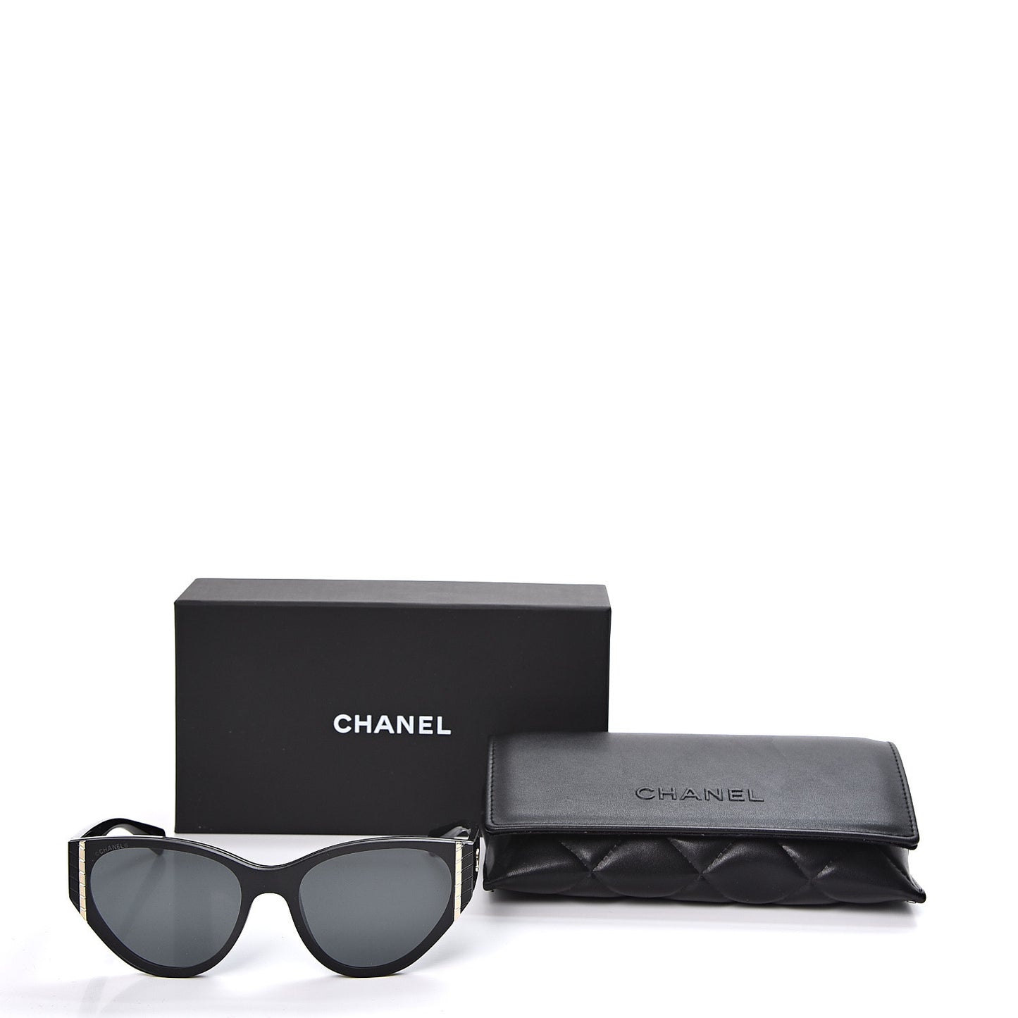 Acetate Cat Eye Sunglasses 6054 Black