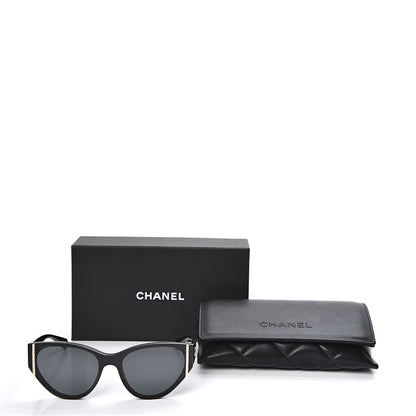 Chanel Acetate Cat Eye Sunglasses 6054 Black 8 of 8