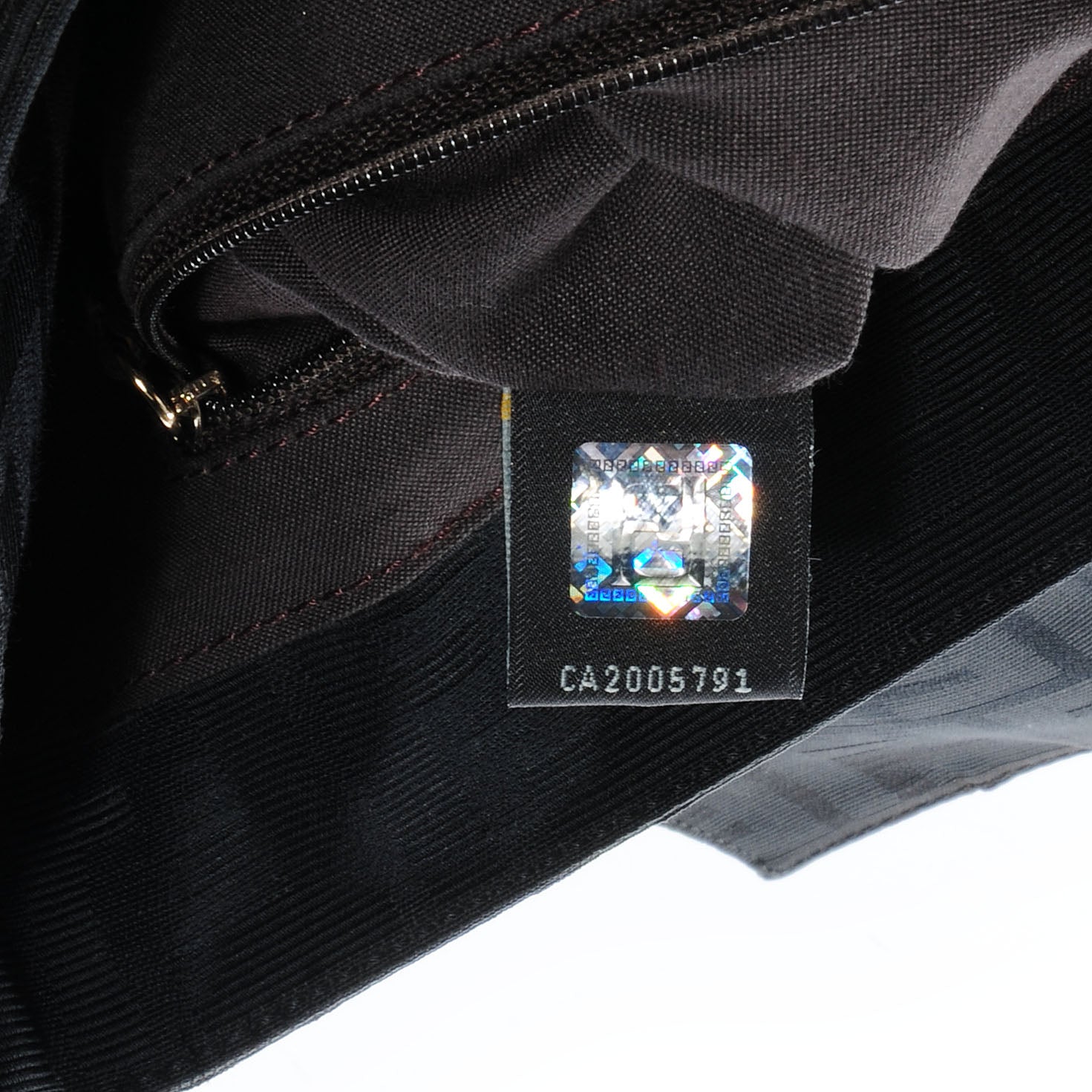 Fendi Zucca Enamel Mia Shoulder Flap Black 8 of 9